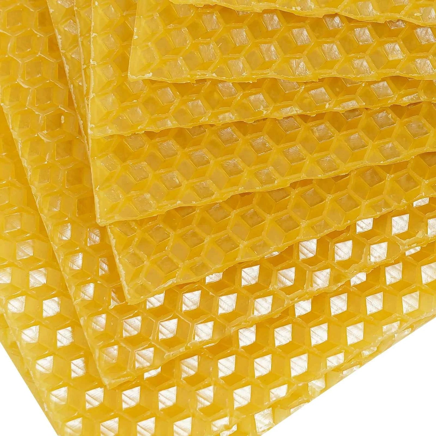 30 Pcs Bee Hive Foundations Beehive Frames Natural Pure Beeswax for Faster Comb Building & Higher Honey Yield 7.68x16.34 Inch