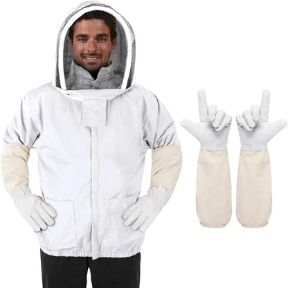 Beekeeping Clothing Veil Hood Gloves Hat Cloth Jacket