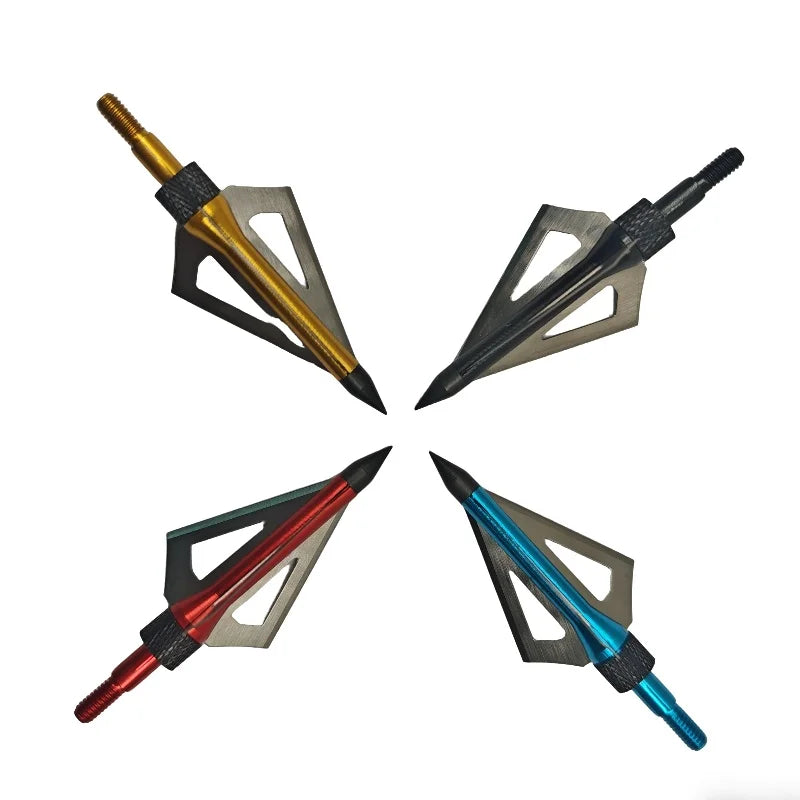 Threaded Interchangeable Arrows Traditional Antique Triangular Arrowheads Recurve Compound Bow Outdoor Accessories - 4/8 Pieces