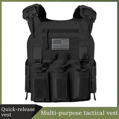 1000d Nylon Chaleco Tactico Vest Ranger-Green Tactical Gear 25x30cm Plate Carrier Molle Tactical Vest for Outdoor Hunting