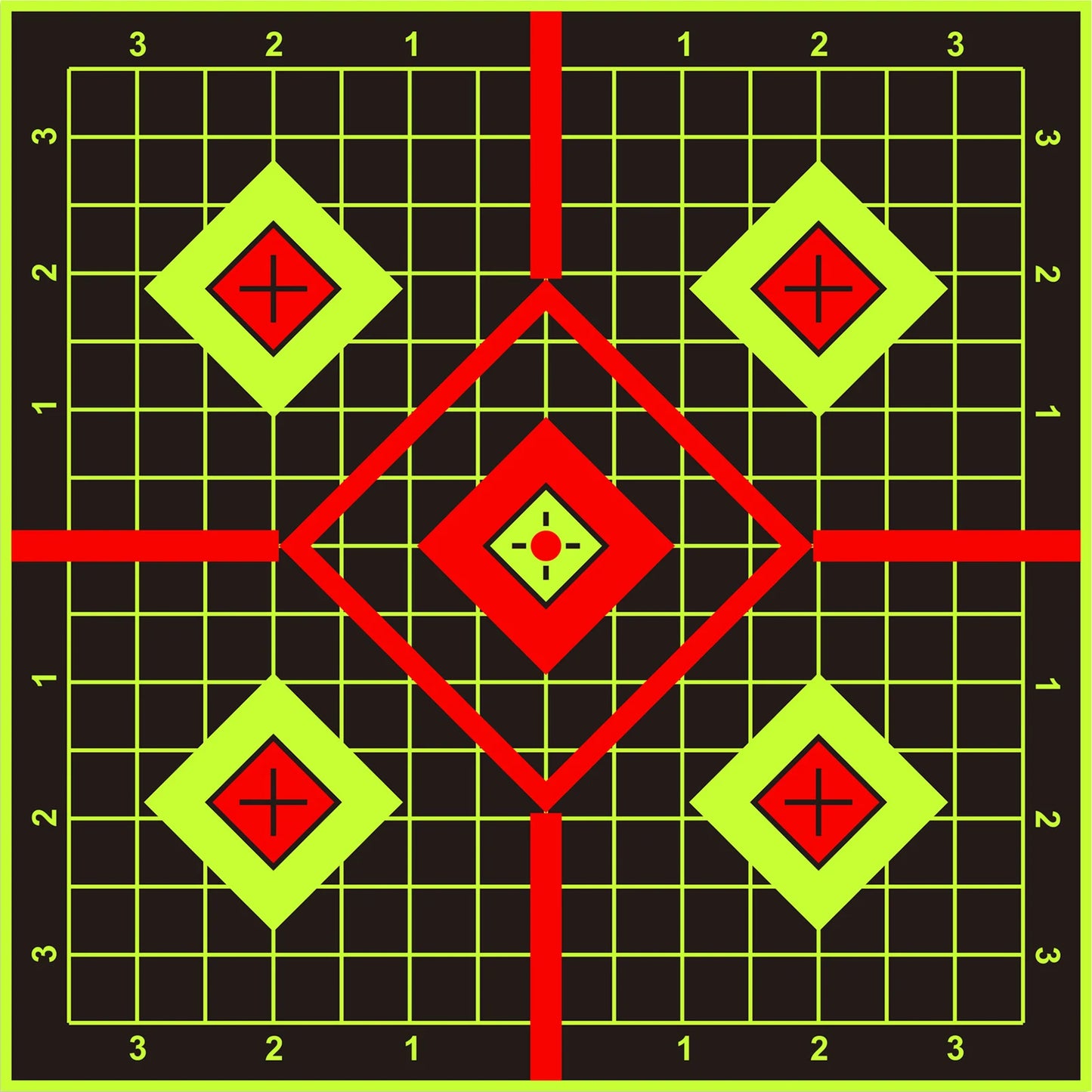 Splatter Adhesive Targets Stickers With Yellow Effect Square 12x12 Inch