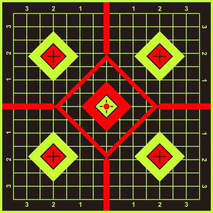 Splatter Adhesive Targets Stickers With Yellow Effect Square 12x12 Inch