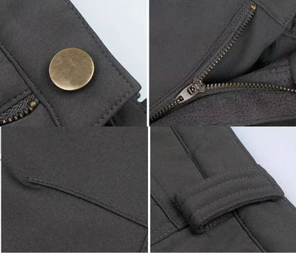 Tactical Sets Mens Thicken Outdoor Soft Shell Warm Fleece Jackets Waterproof Wear Resistant Multi Pocket Pants Hunting Clothes