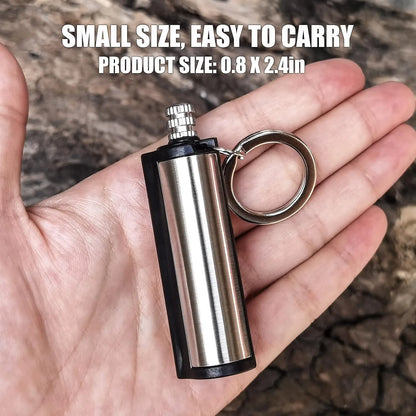 1-5-pack Magnesium flint set, waterproof emergency flint keychain lighter for outdoor survival