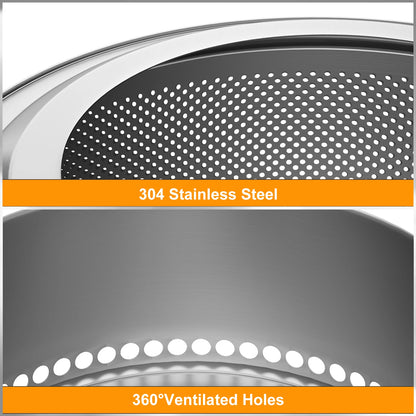 Wood Burning Firepit,Large Stainless Steel Smokeless Fire Pit with Carry Bag,Outdoor Camping Firewood Burner Stove