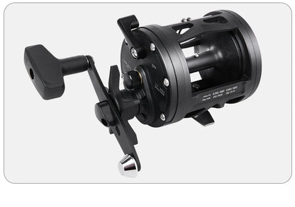 BILLINGS Trolling Drum Fishing Reels 33LB Max Drag 3.8:1 Gear Ratio High Toughness Body Freshwater & Saltwater Universal Bait Caster Fishing Reel