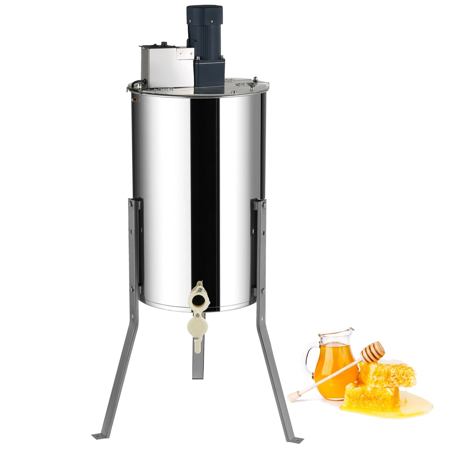 SucceBuy Honey Extractor 2 3 4 Frame Manual Electric Stainless Steel Honeycomb Spinner Crank Honey Centrifuge Beekeeping Equipment