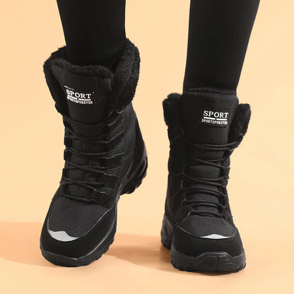 Women's Boots High Quality Keep Warm Mid-Calf Waterproof Snow Boots Women Comfortable Ladies Thigh High Hiking Boots