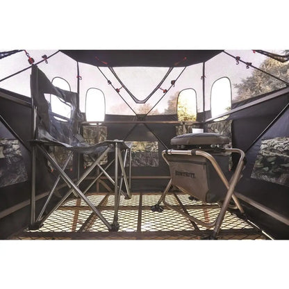 Two-Person 4x4 Elevated Hunting Blind with Tripod Stand, Hunting Gear Accessories Included