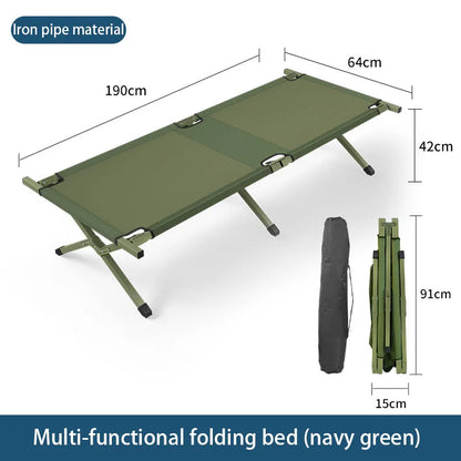 HOQUSA-Folding camping bed with portable bag,