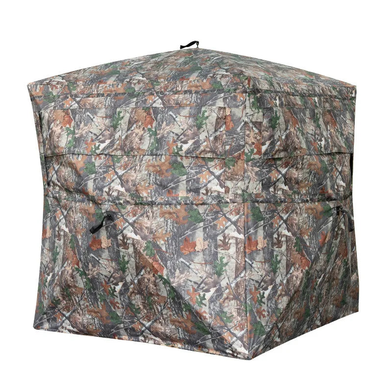Hunting Tent with 270° One-Way Visibility, Rainproof and Sun-Protective Camouflage Tent Easy To Set Up And Take Down