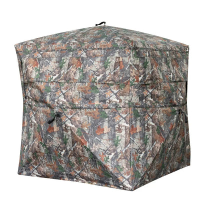 Hunting Tent with 270° One-Way Visibility, Rainproof and Sun-Protective Camouflage Tent Easy To Set Up And Take Down