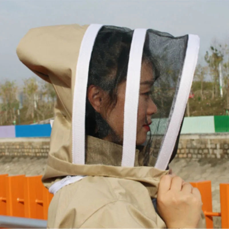 Beekeeping Suit Khaki Beekeeper Clothing Equipment Honeybee Overalls Accessories Apiculture Costume Tools Garden Supplies