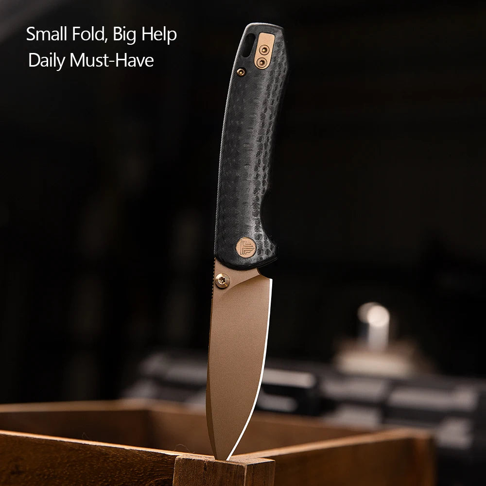 Pocket Folding Dragonfly Knife 14C28N  Blade Micarta G10  Handle High Quality  Survival Camping Hunting  Outdoor Fishing