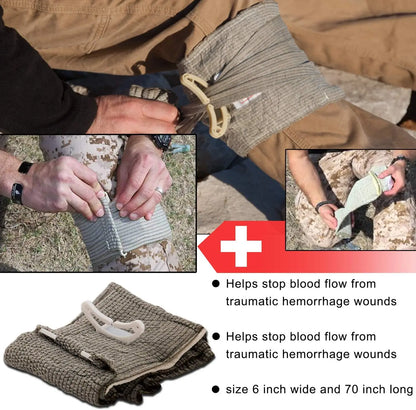 70pcs IFAK First Aid Kit with Tourniquet, EMT IFAK Medical Kit, Emergency Survival Backpack, Camping Gear Supplies