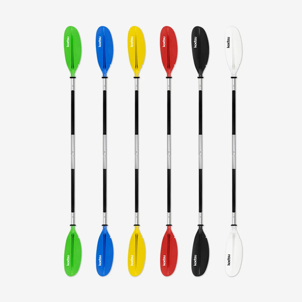 4-Piece Two Way Paddle Adjustable Floating Kayak Paddle Aluminium Alloy Stand Up Paddleboard Paddles for Canoe Kayaking