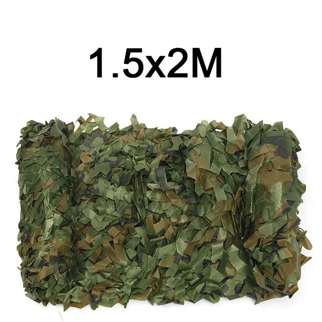 Camouflage Nets 1.5m*2 3 4 5 6 8 9 10m Wide Camo Netting Outdoor Camping Shooting Sun Shade Party Desert Fence Hunting Duck Deer