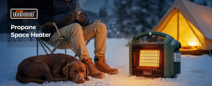 Propane Heater for Patio, 12000 BTU Portable Heater Outdoor Use Propane, Outdoor Space Heater for Camping