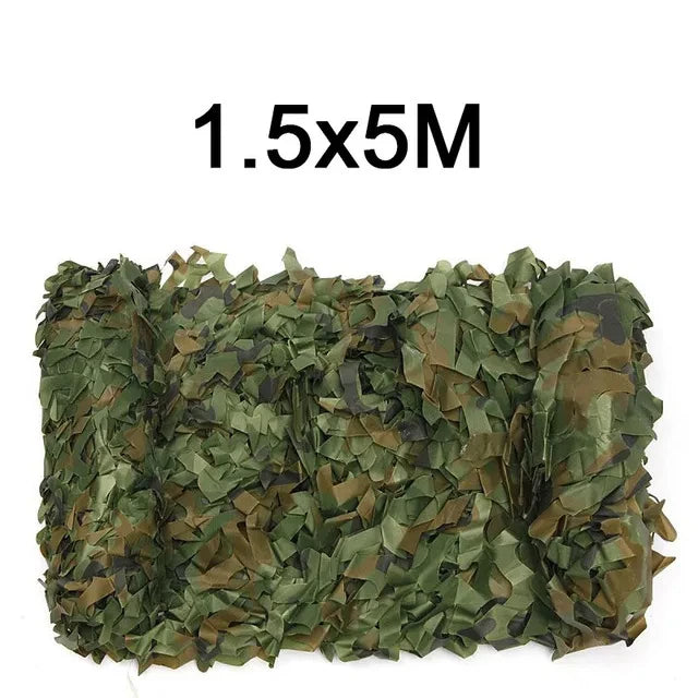 Camouflage Nets 1.5m*2 3 4 5 6 8 9 10m Wide Camo Netting Outdoor Camping Shooting Sun Shade Party Desert Fence Hunting Duck Deer