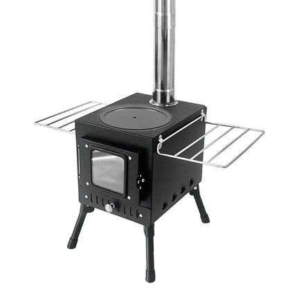 Outdoor Camping Wood-burning Stove Wood Burner Stainless Steel Foldable