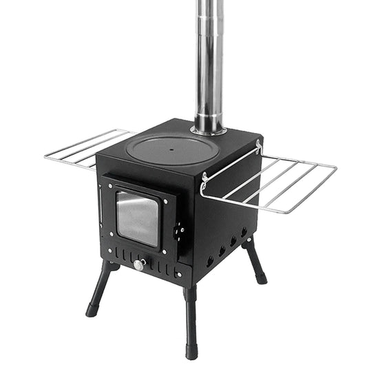 Outdoor Camping Wood-burning Stove Wood Burner Stainless Steel Foldable
