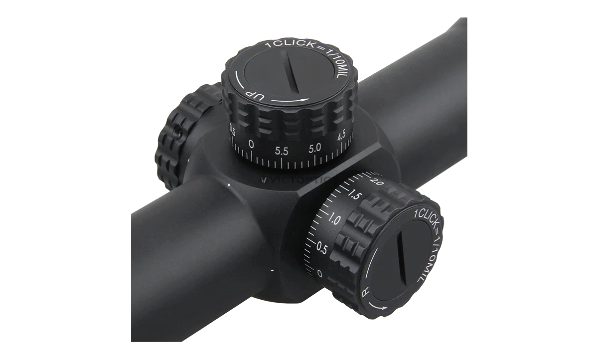 Victoptics S4 4-16x44 FFP&SFP Riflescope FMC 1/10 MIL Turret Lock,With Power Ring Lever,Sunshade,Big Side Wheel