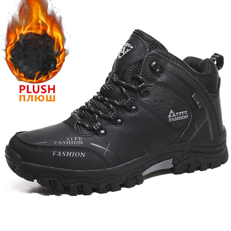 Waterproof Leather Sneakers Super Warm
