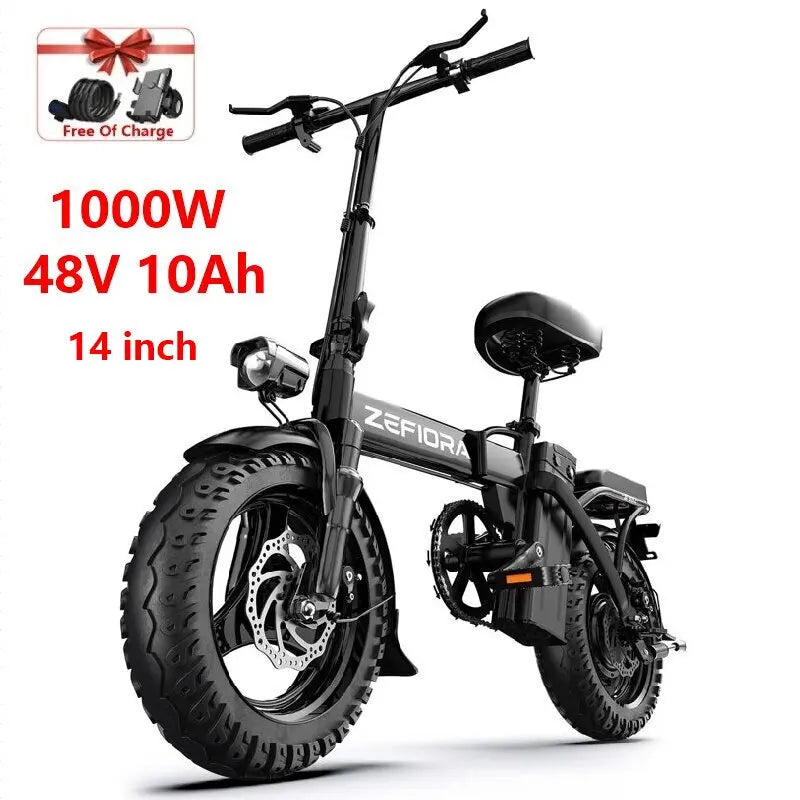 Hot 14 20 Inch Bike Electric,1000w 2000w Adjustable Front Brake Seat 30-50mph 48v 15a 17.5a 20a,for Two Wheels Electric Bicycle
