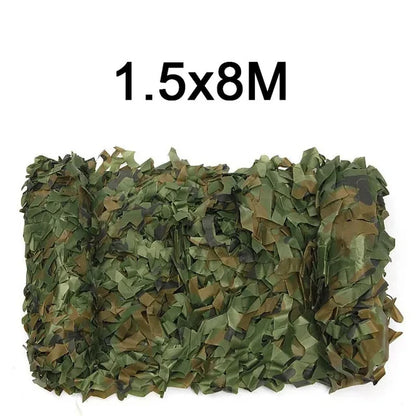 Camouflage Nets 1.5m*2 3 4 5 6 8 9 10m Wide Camo Netting Outdoor Camping Shooting Sun Shade Party Desert Fence Hunting Duck Deer