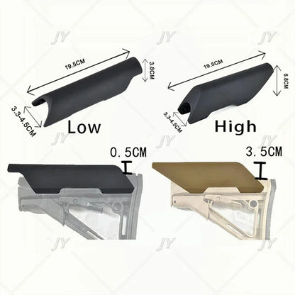 Tactical CTR Cheek Riser Low Hight Version Nylon For Non Gunstock Stock Buttstock AR 15 M4 Enhancer Airsoft Accessories