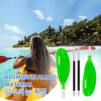 4-Piece Double-Head Surfpaddle Aluminium Alloy Floating Kayak Paddle Stand Up Paddleboard Paddles for Outdoor Water Sports