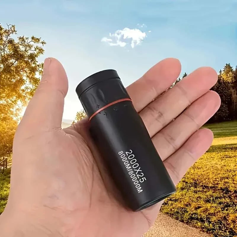 The new 2000X25 high-definition monocular telescope is compact and portable, suitable for travel, hiking, fishing, camping, star