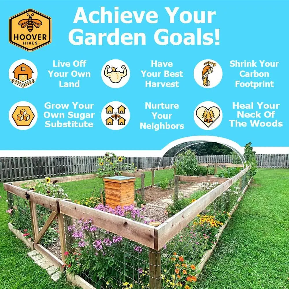 Complete 8-Frame Beehive Kit – Wax-Coated Fir Wood, Includes 2 Deep Brood Boxes, 1 Medium Super, Langstroth Frames, Customized
