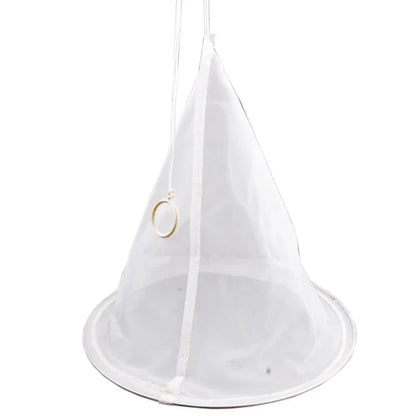 Bee Honey Filter Wooden Honey Filtering Stand with Nylon Impurities Filtration Net Beekeeping Honey Processing Beekeeper Tools