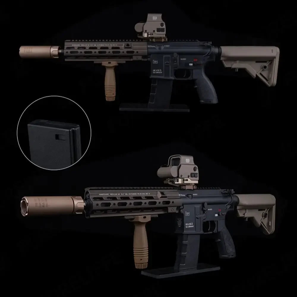 Display Stand AR 15 Style for M4 and AR15 ((AEG) ABS Decorative Magazine Glass Base Rifle Stand for Hunting Airsoft Accessories