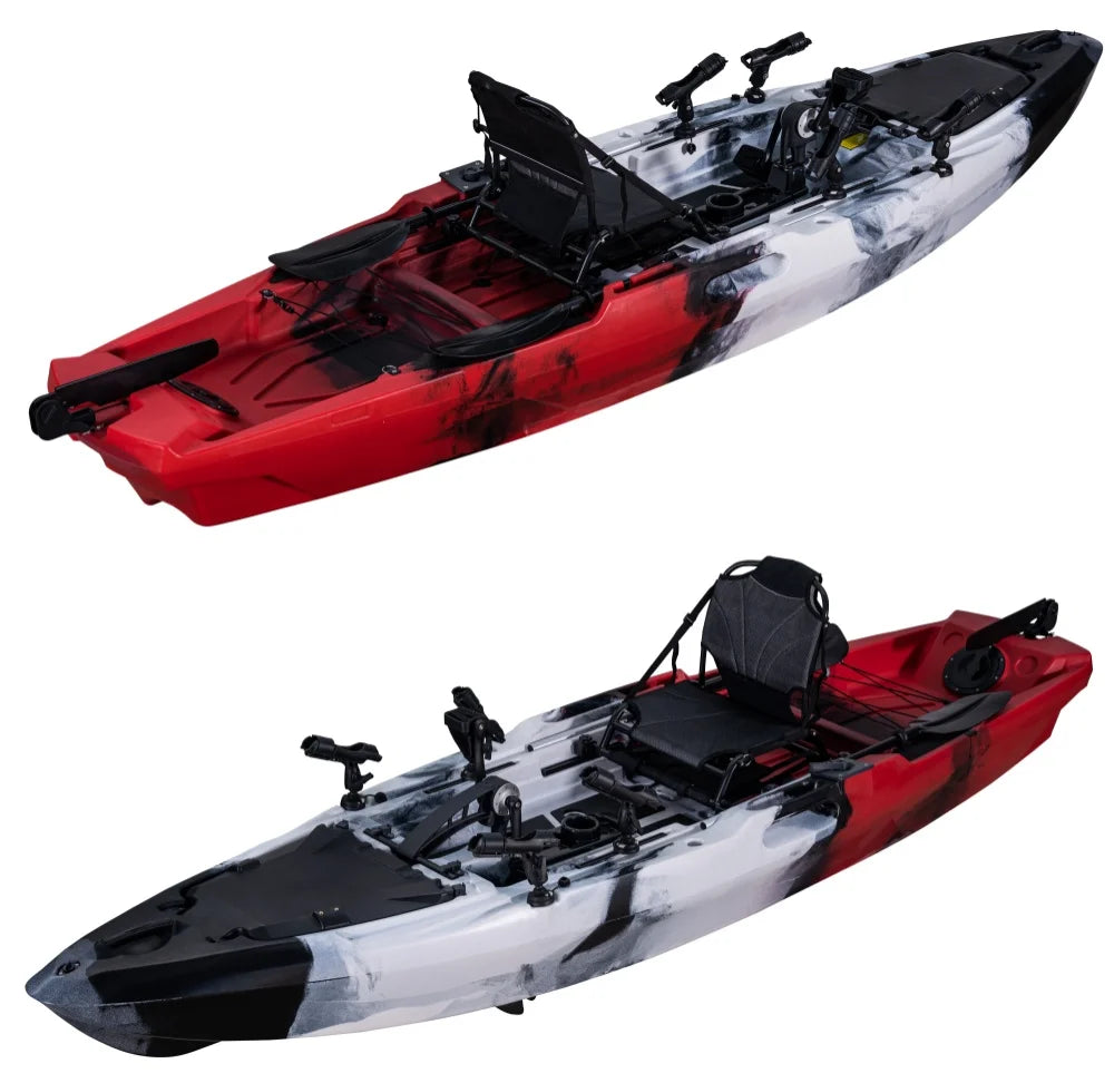 LSF 3.71 Durable Pedal Kayak for Fishing in Lake/Ocean/Rivers Plastic HDPE Material