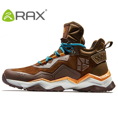 Men Hiking Shoes Mid-top Waterproof Outdoor Sneaker Men Leather Trekking Boots Trail Camping Climbing Hunting Sneakers Women