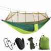 Camping Hammock with Mosquito Net Ultralight Portable Nylon Outdoor Windproof Anti-Mosquito Swing Sleeping Hammock