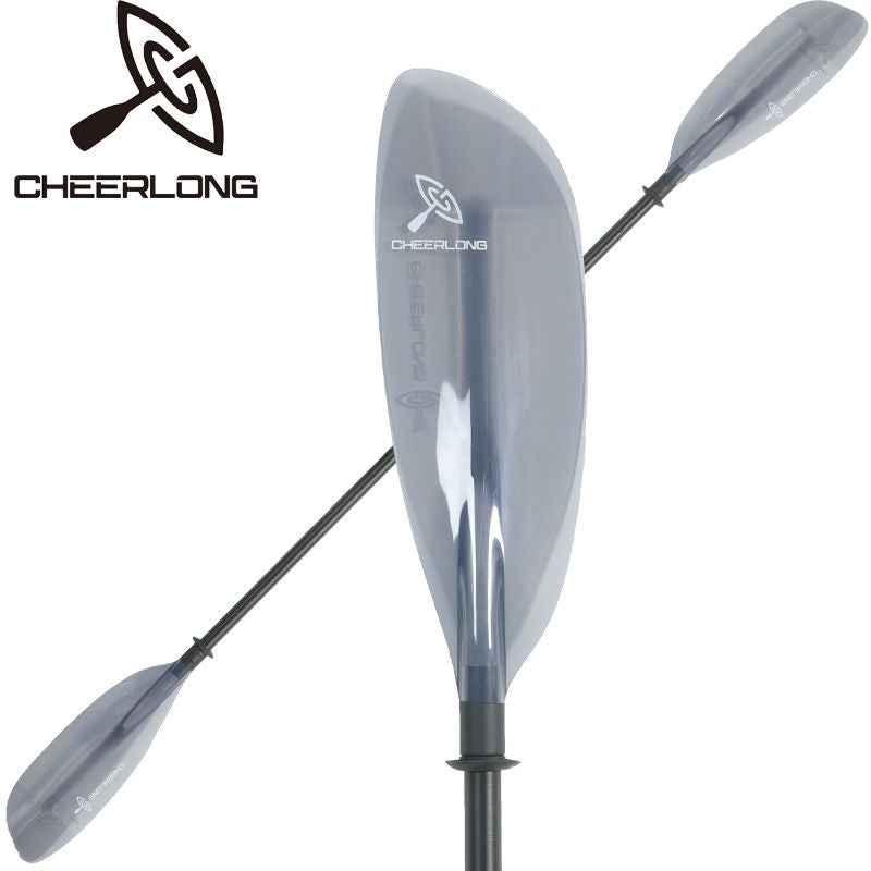 Kayak Paddle with Fiberglass Shaft and PP Blade, Floating Kayaking Oars, Adjustable 230-240 cm/ 90.5-94.5 Inches