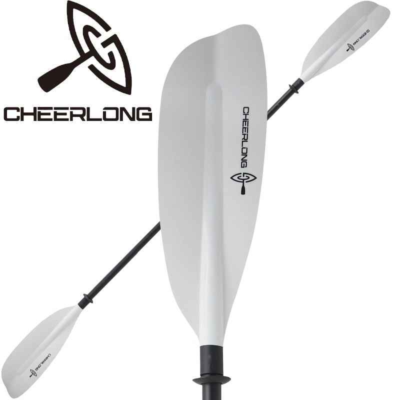 Kayak Paddle with Fiberglass Shaft and PP Blade, Floating Kayaking Oars, Adjustable 230-240 cm/ 90.5-94.5 Inches