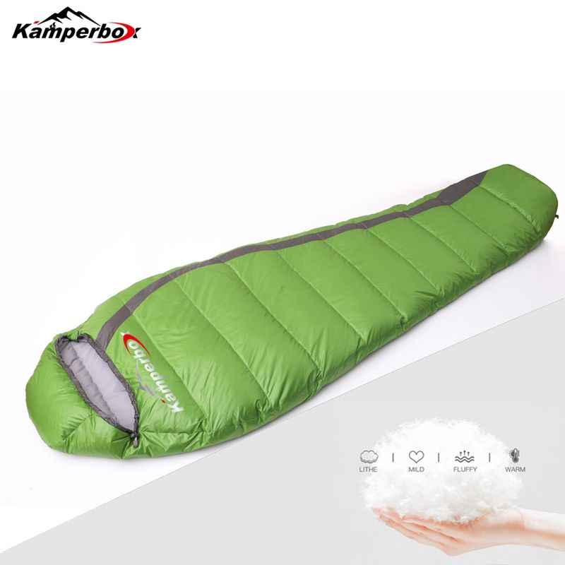Kamperbox Winter Down Sleeping Bag Camping Equipment Lightweight Sleeping Bag
