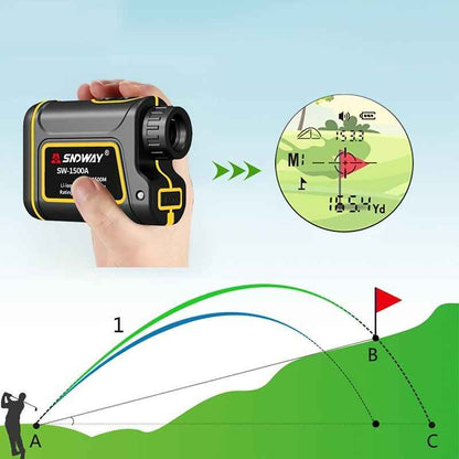 Laser Rangefinder Telescope; Outdoor Angle Measurement Height Measurement Speed Golf Distance Measurement Electronic Ruler Height Measurement Instrument