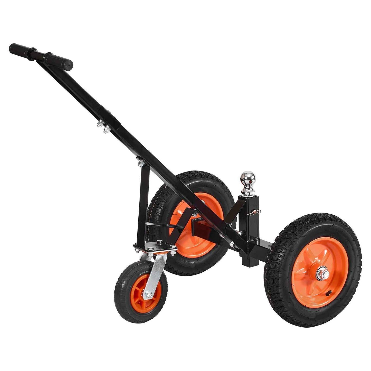 Heavy-Duty Trailer Dolly, 1200lbs Tongue Weight Capacity, Carbon Steel Trailer Mover with 2 inch Ball, 15.2 inch Pneumatic Tires, Portable Tow Dolly for Moving RV Trailer