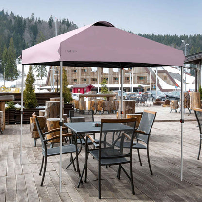 6.6 x 6.6 Feet Outdoor Pop-up Canopy Tent with Roller Bag