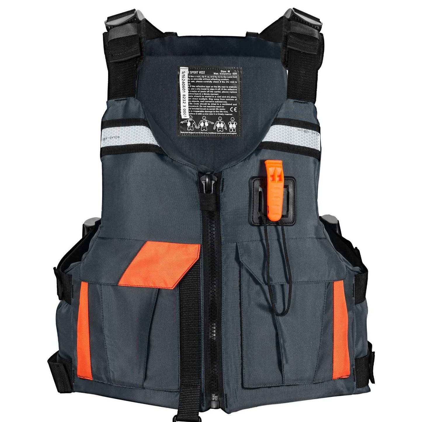 Life Vest for Watersports (PFD), Life Jacket with Waterproof Nylon & 85N Buoyancy, Life Vest/Jacket for Any Water Activity-Fishing, Kayaking, Surfing and More, Men and Women M