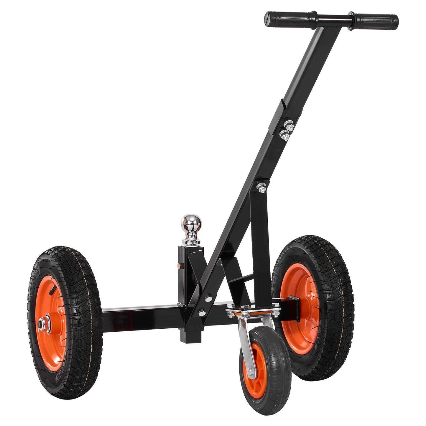 Heavy-Duty Trailer Dolly, 1200lbs Tongue Weight Capacity, Carbon Steel Trailer Mover with 2 inch Ball, 15.2 inch Pneumatic Tires, Portable Tow Dolly for Moving RV Trailer
