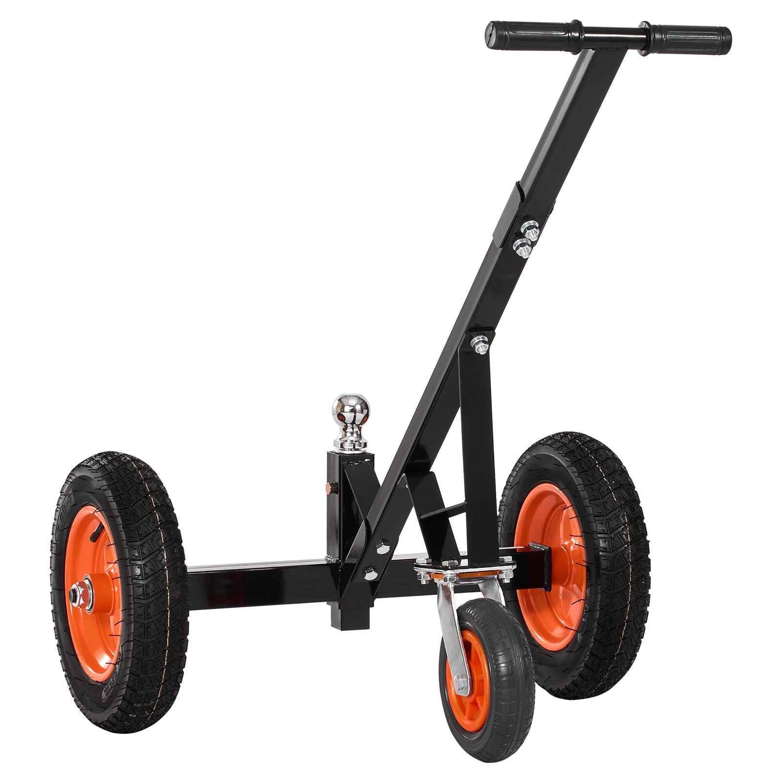 Heavy-Duty Trailer Dolly, 1200lbs Tongue Weight Capacity, Carbon Steel Trailer Mover with 2 inch Ball, 15.2 inch Pneumatic Tires, Portable Tow Dolly for Moving RV Trailer